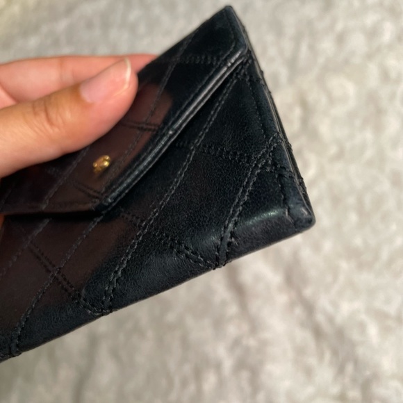 Chanel Black Bicolore CC Logo Lambskin Coin Case Wallet ๐ค - Picture 17 of 17